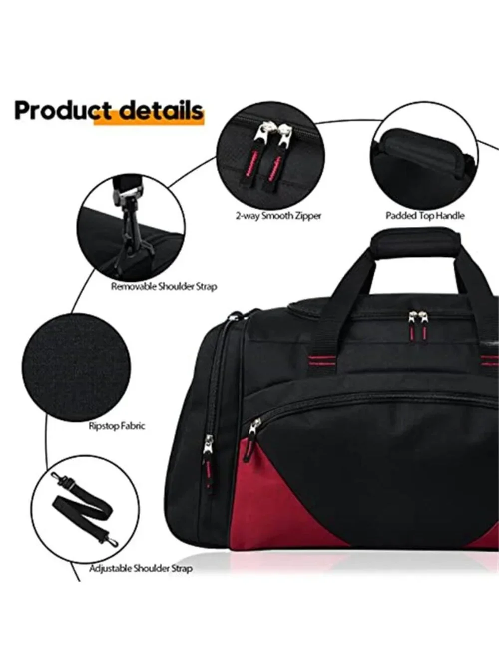 Gym Duffle Bag 55L Large Travel Bag Workout Sports Overnight Weekend Carry